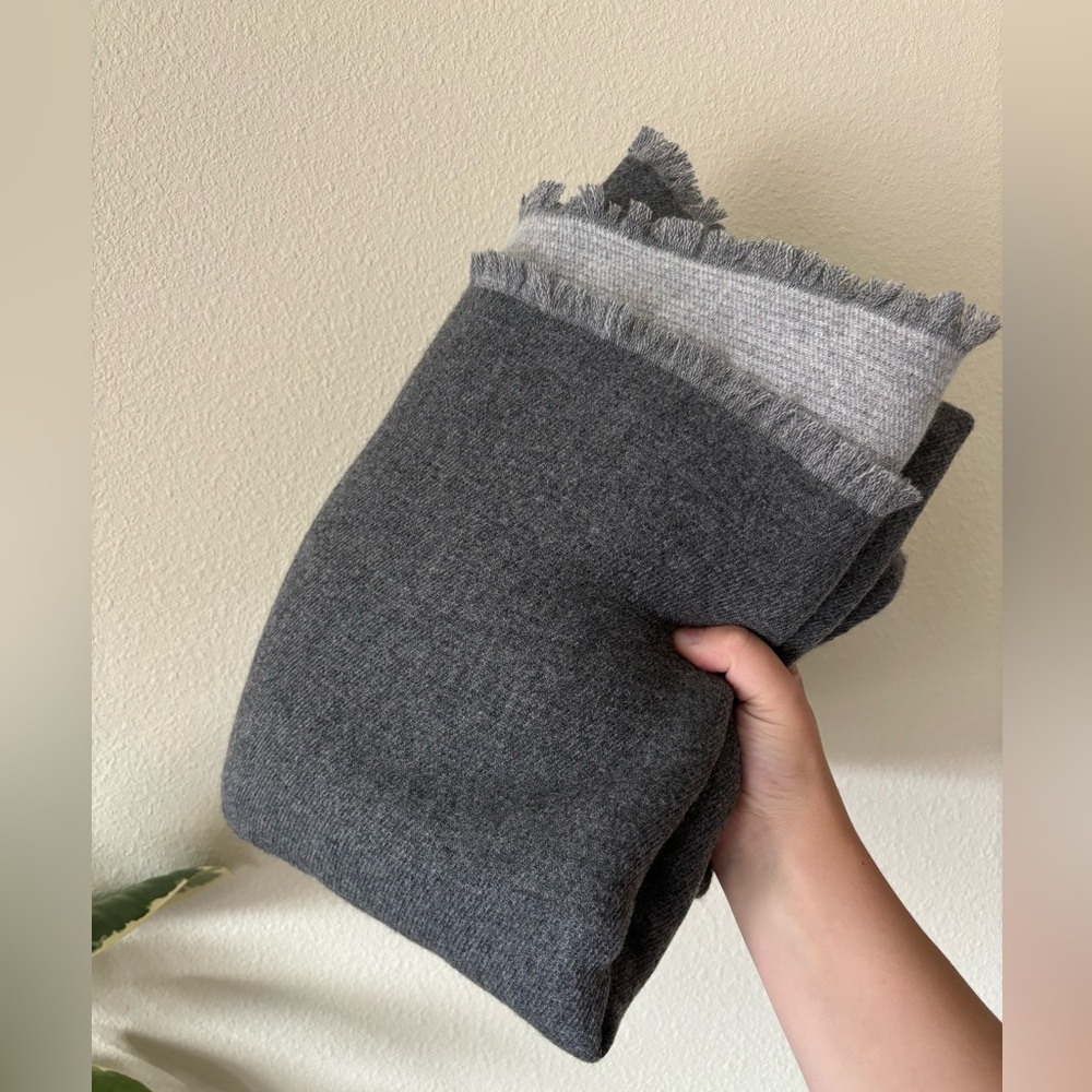 Restoration Hardware Cashmere two tone throw